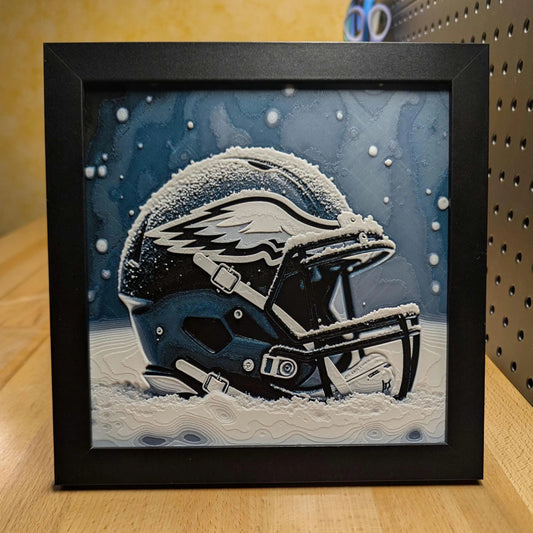 Philadelphia Eagles Helmet Wall/Desk Decor, Hueforge