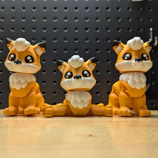 Articulating Fox, 3D Printed