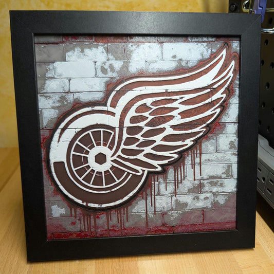 House Divided Michigan vs Michigan State Logo Wall/Desk Decor, Hueforge