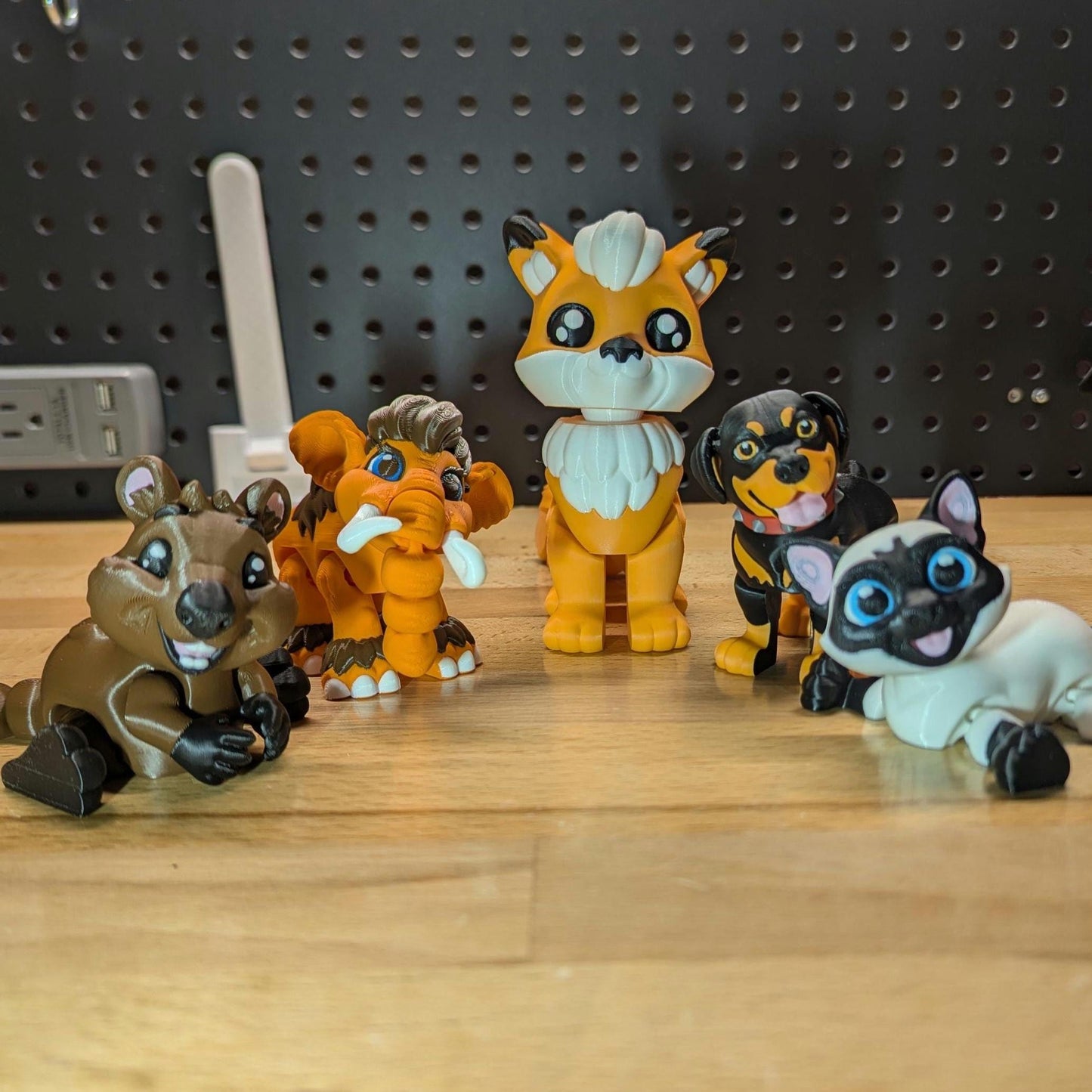 Articulating Fox, 3D Printed