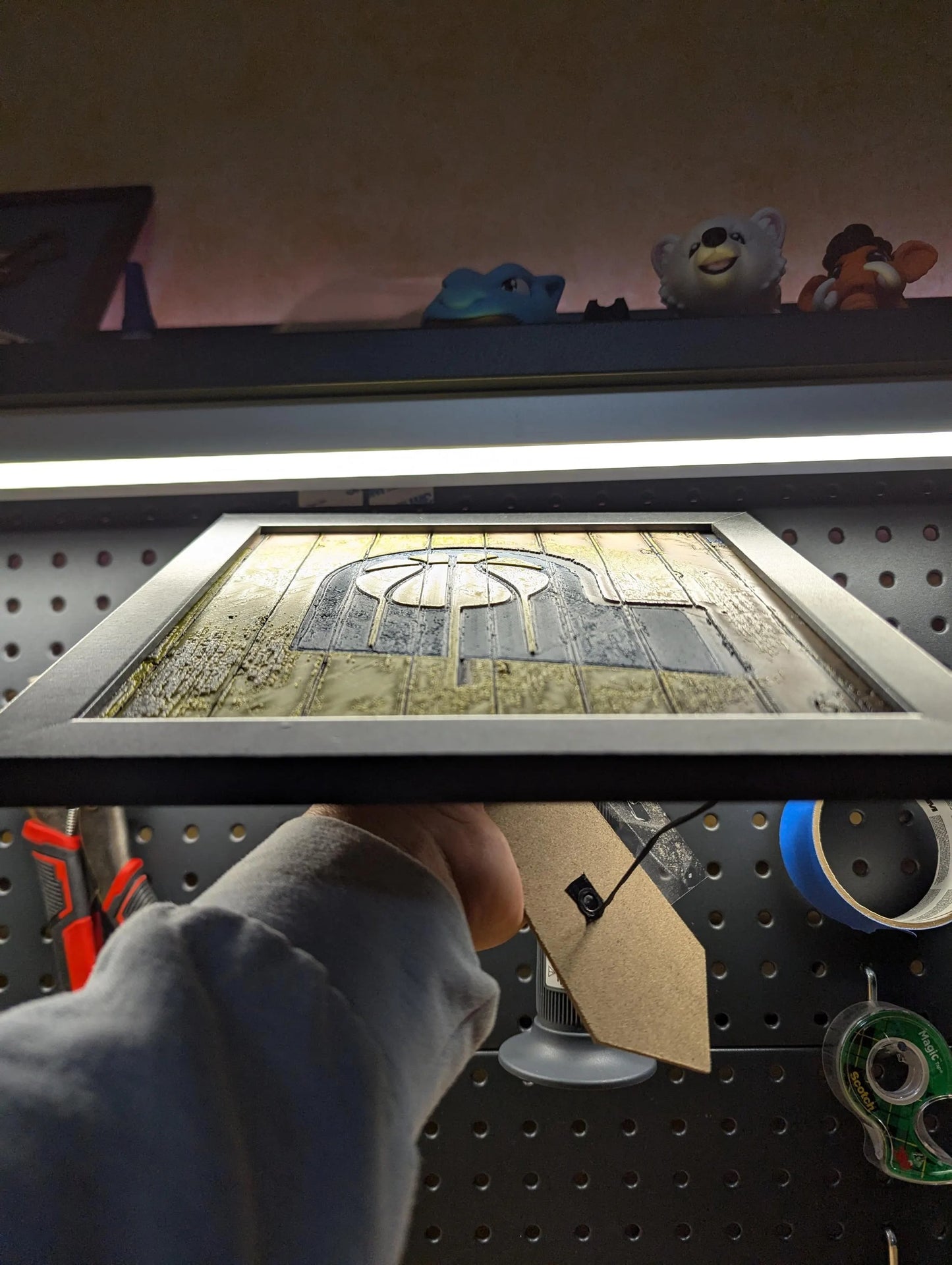 Indiana Pacers Desk/Wall Decor, Hueforge