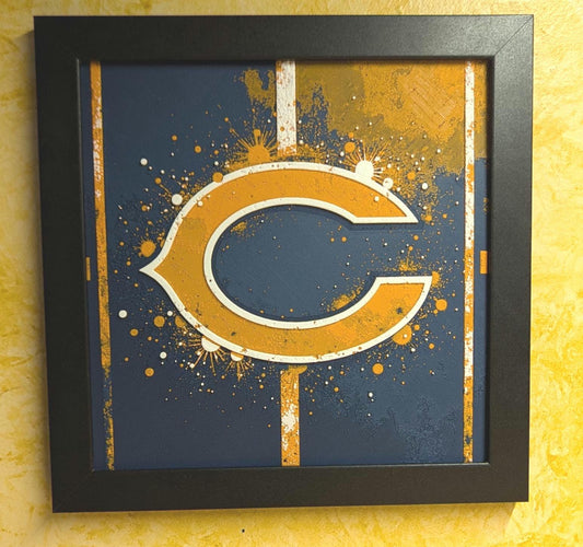 Chicago Bears Desk/Wall Decor, Hueforge