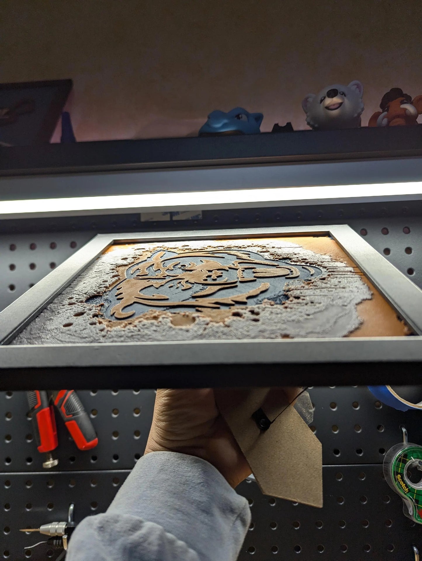 Chicago Bears Head 3.0 Desk/Wall Decor, Hueforge