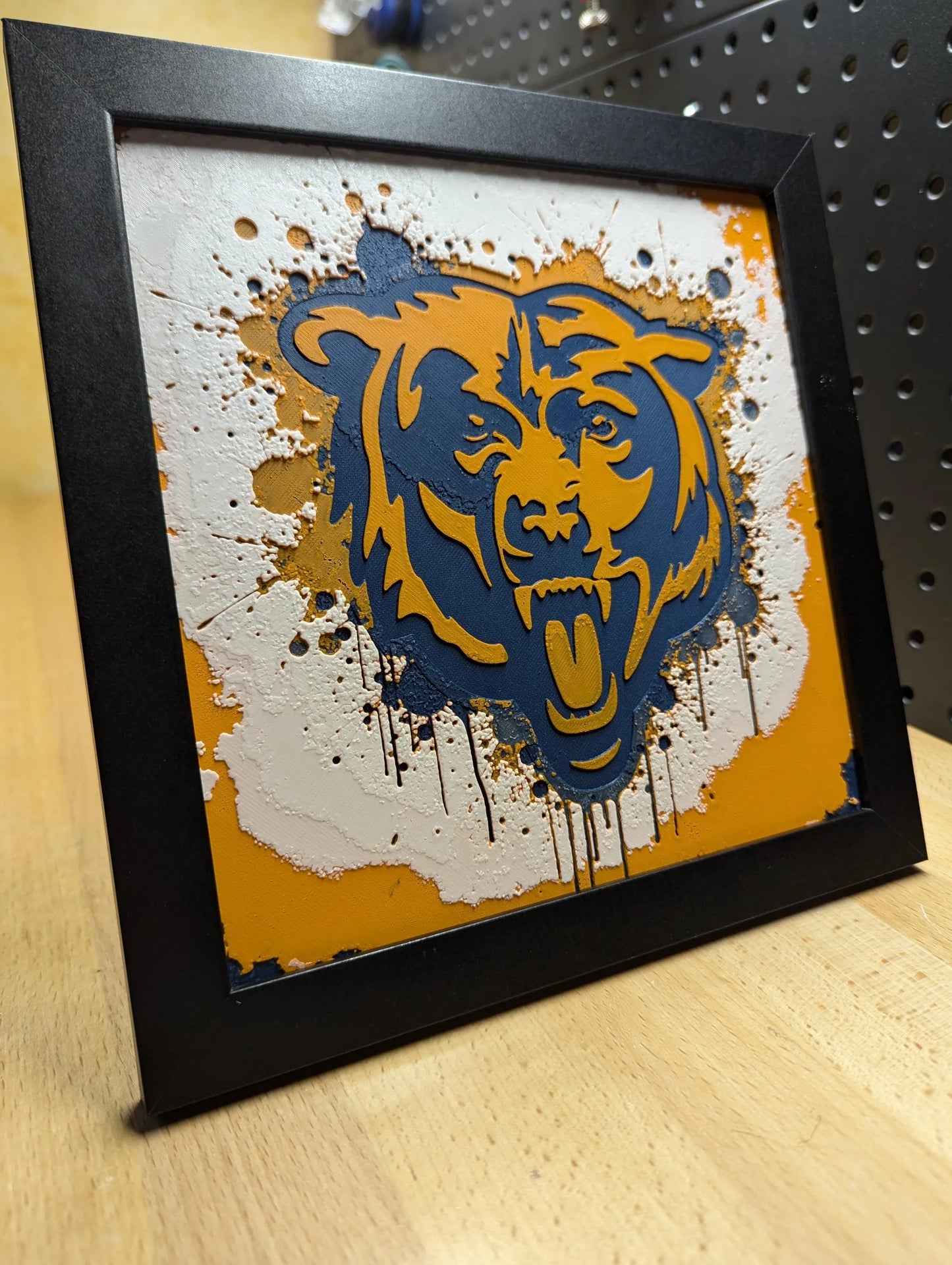 Chicago Bears Head 3.0 Desk/Wall Decor, Hueforge