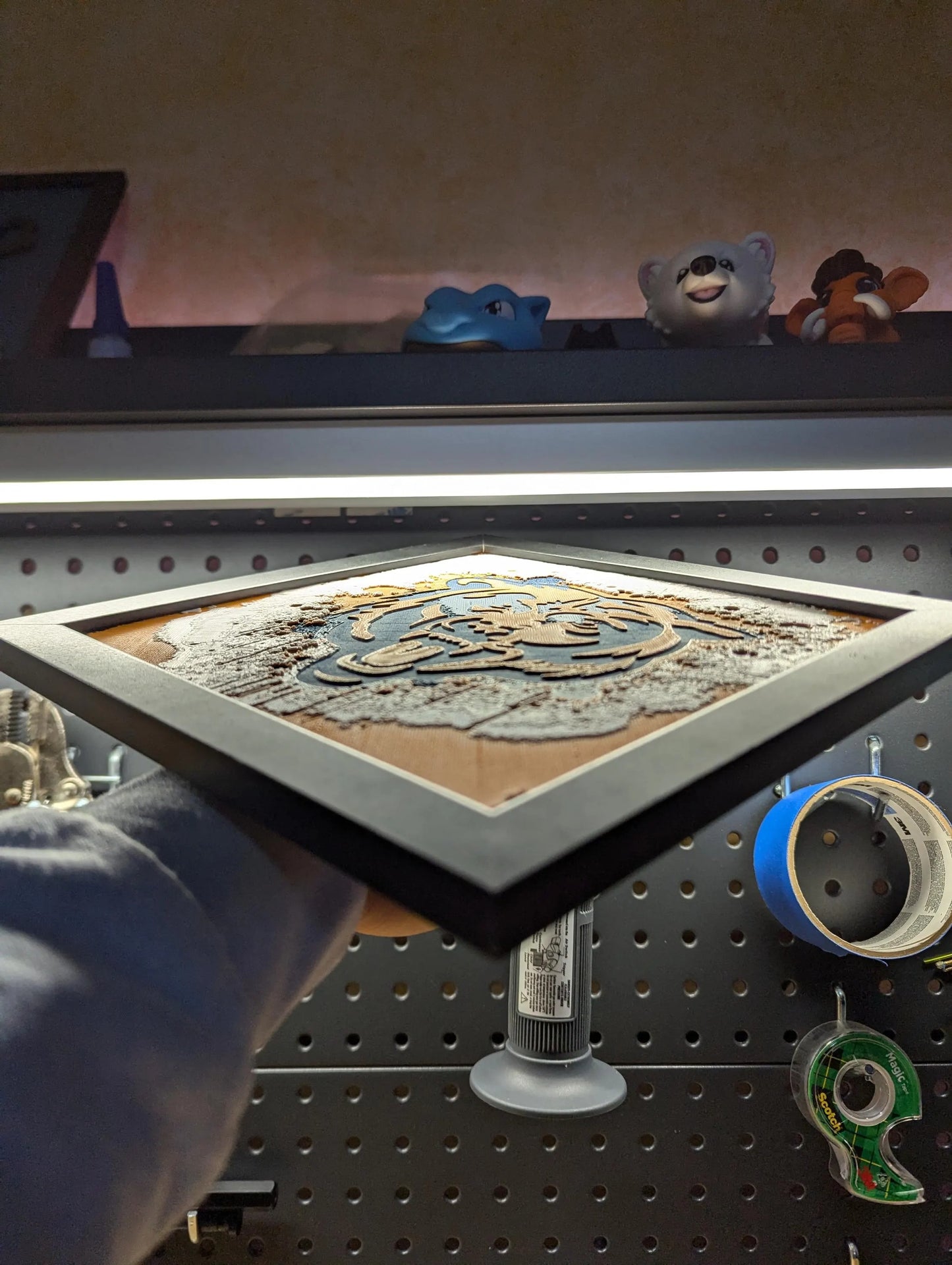 Chicago Bears Head 3.0 Desk/Wall Decor, Hueforge