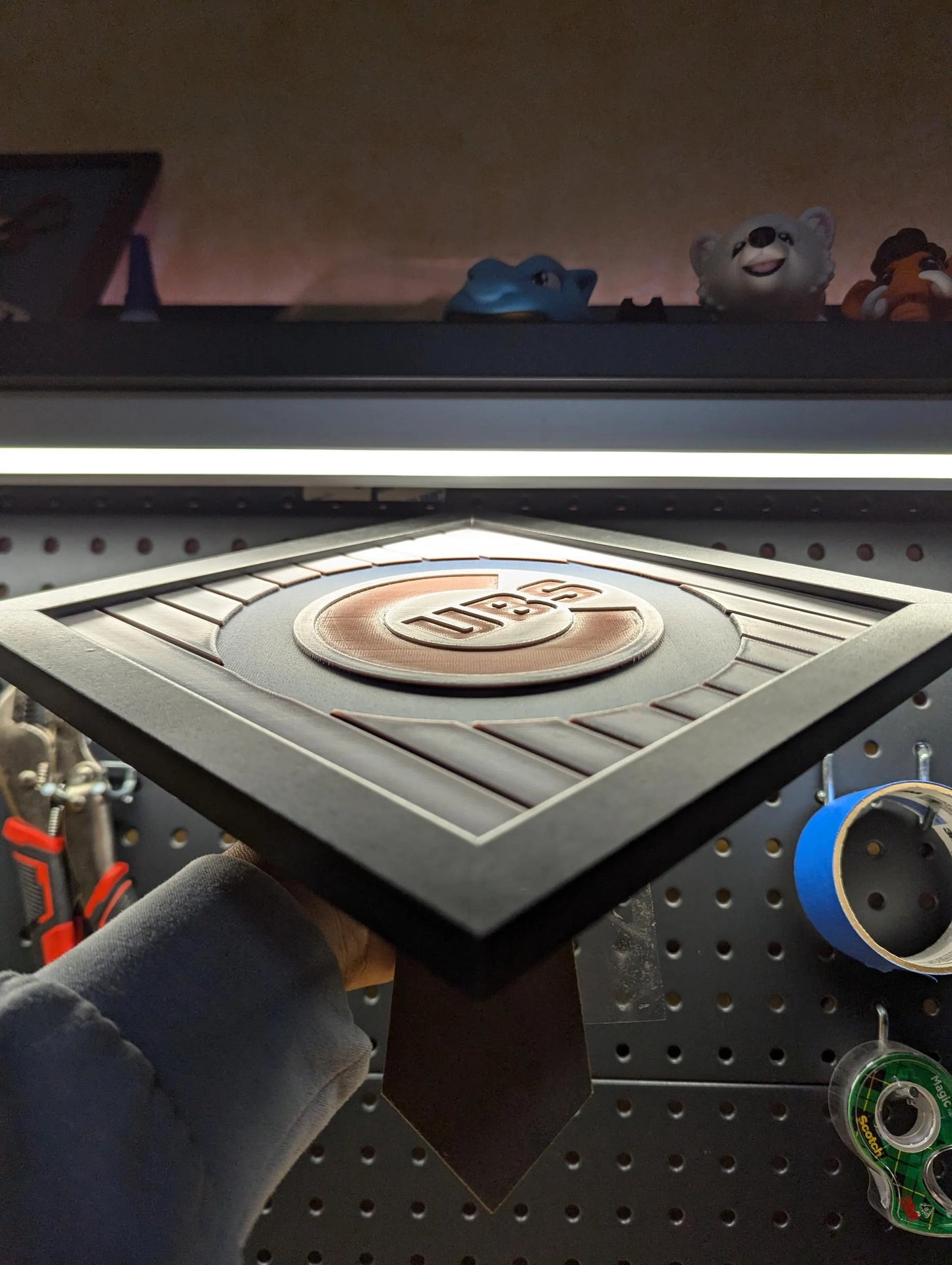 Chicago Cubs Desk/Wall Decor, Hueforge