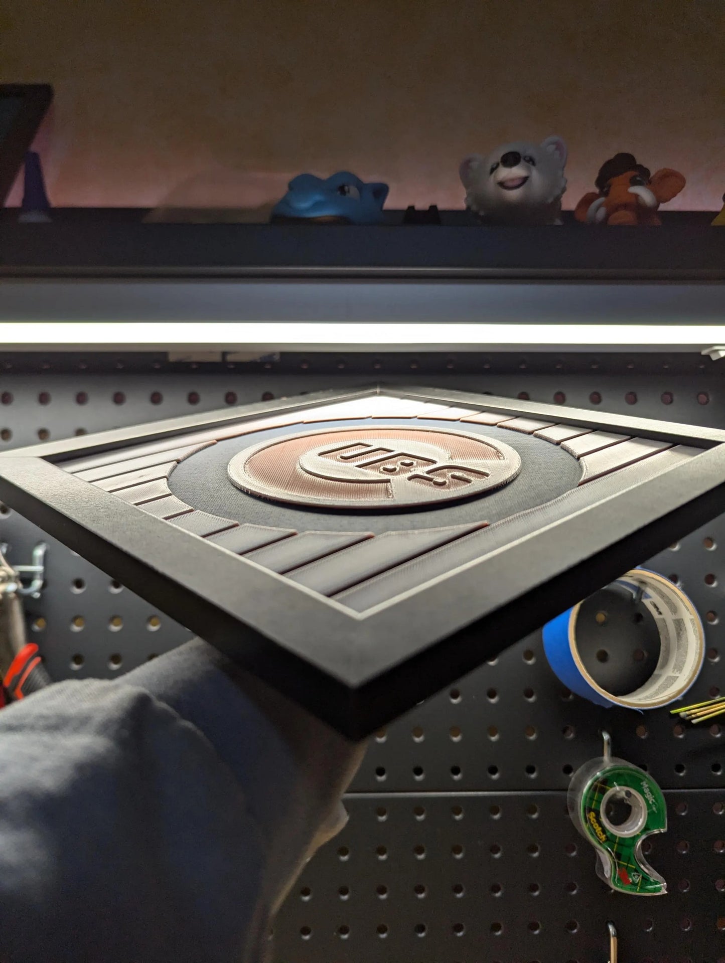 Chicago Cubs Desk/Wall Decor, Hueforge