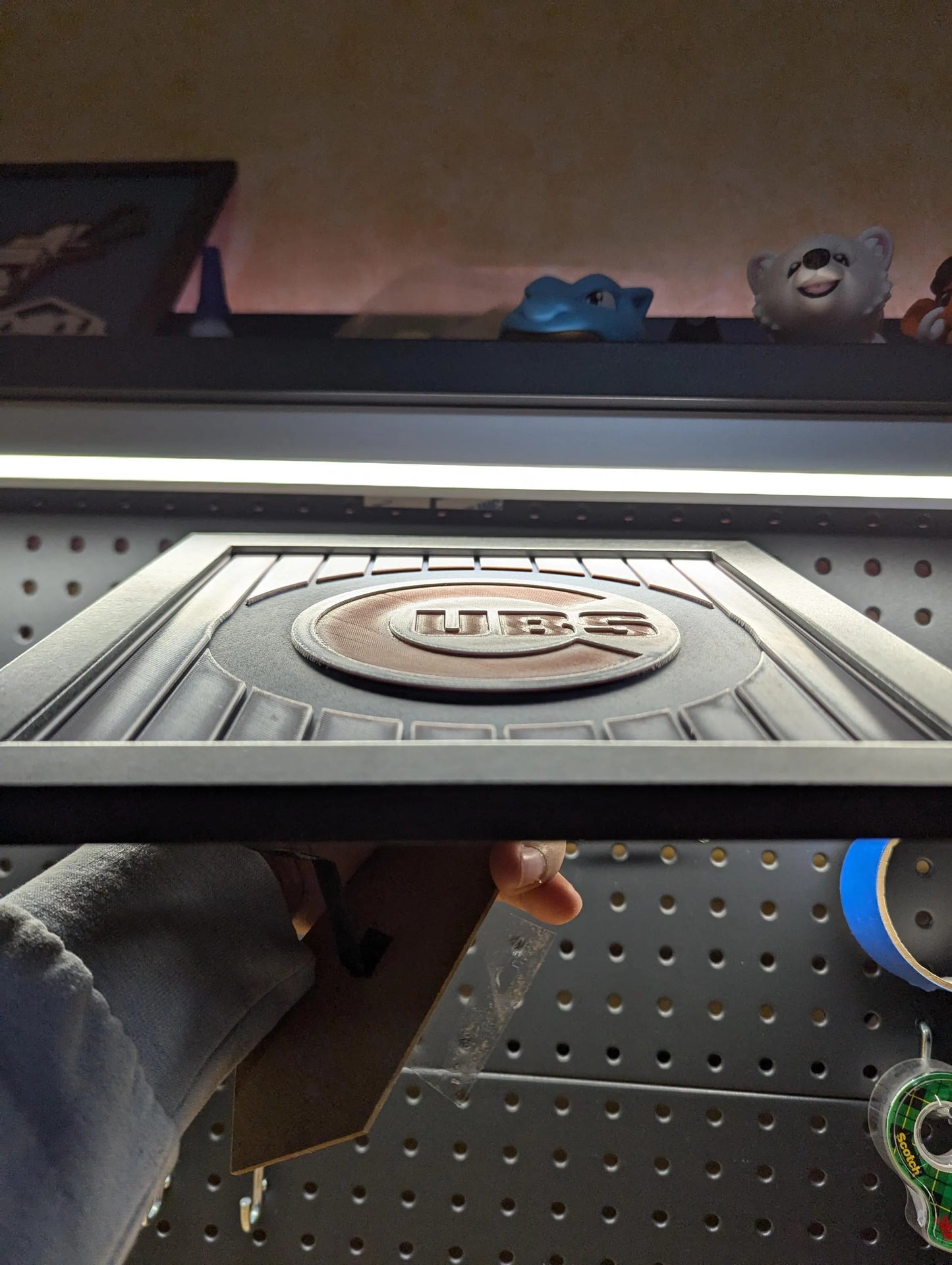 Chicago Cubs Desk/Wall Decor, Hueforge