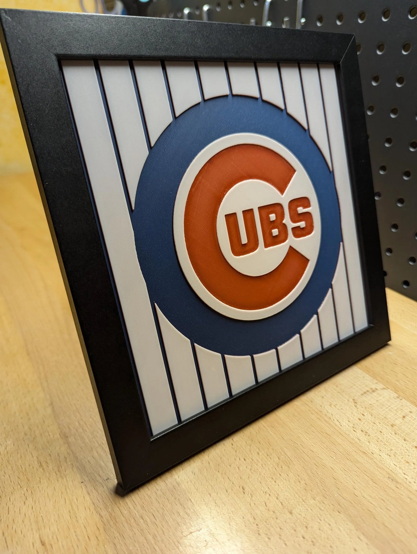 Chicago Cubs Desk/Wall Decor, Hueforge