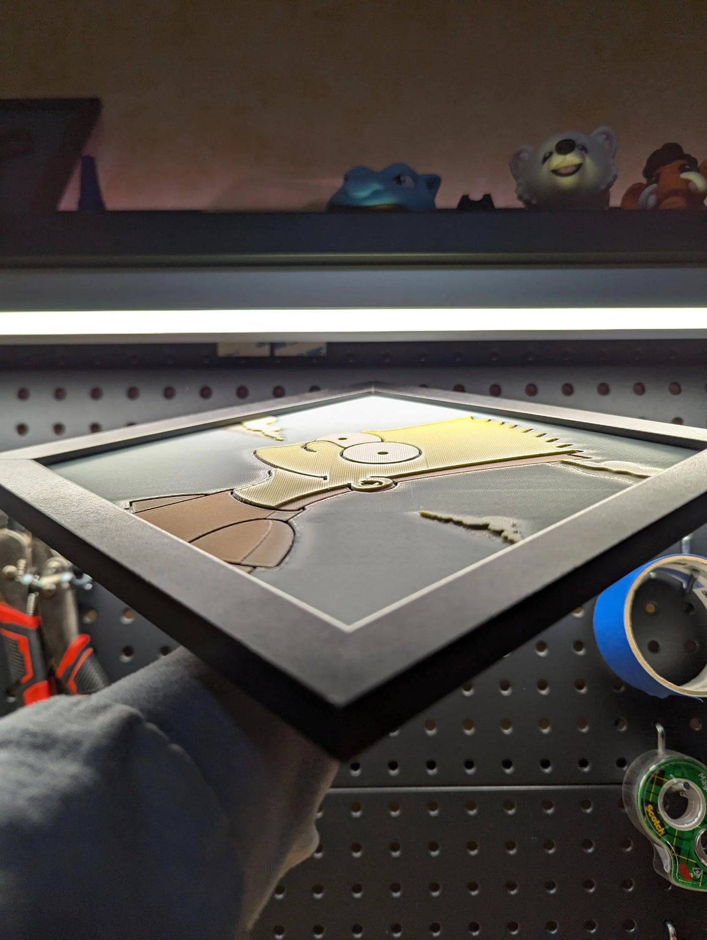 Bart Simpson Desk/Wall Decor, Hueforge