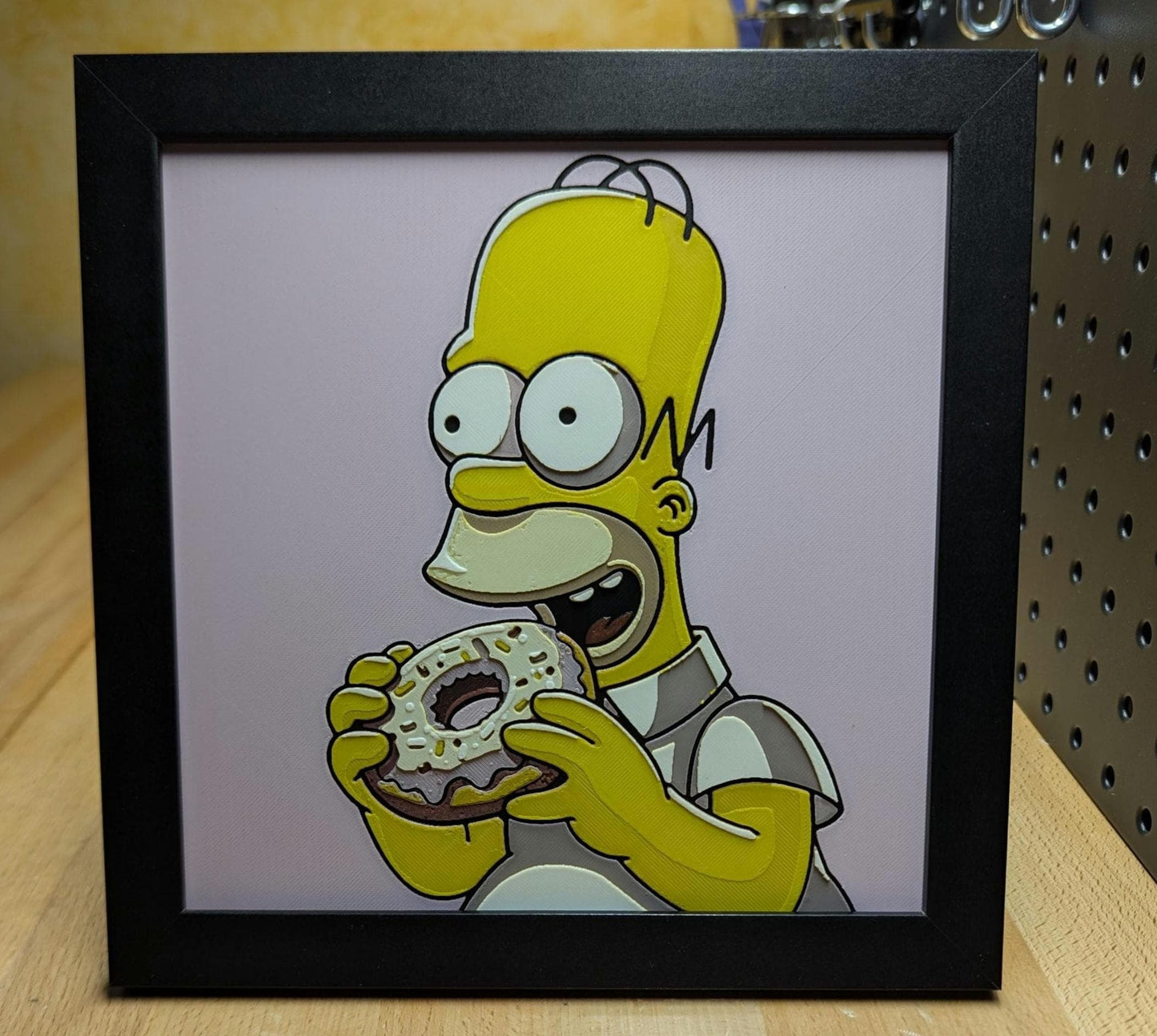 Homer Simpson Donut Desk/Wall Decor, Hueforge