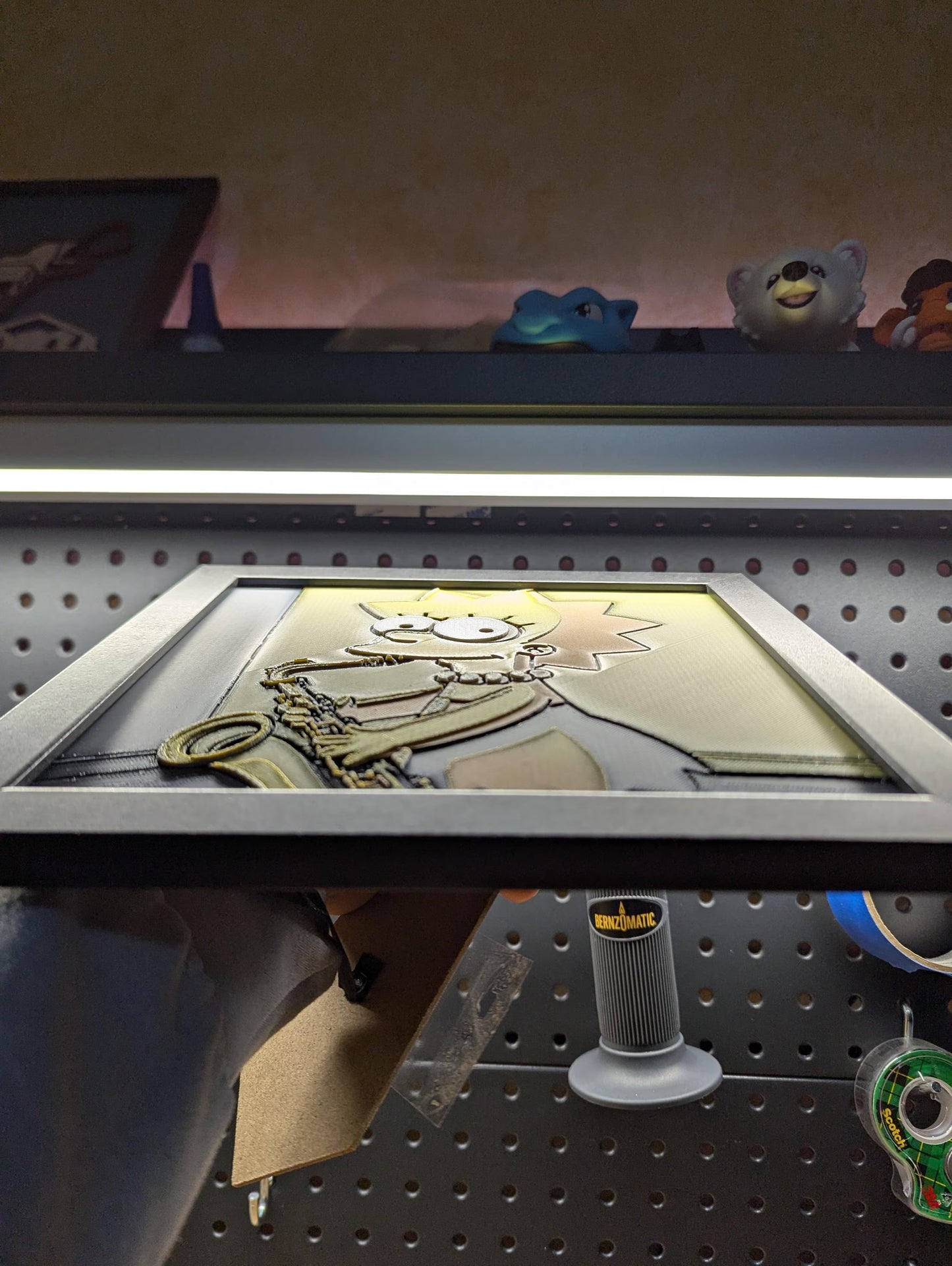 Lisa Simpson Desk/Wall Decor, Hueforge