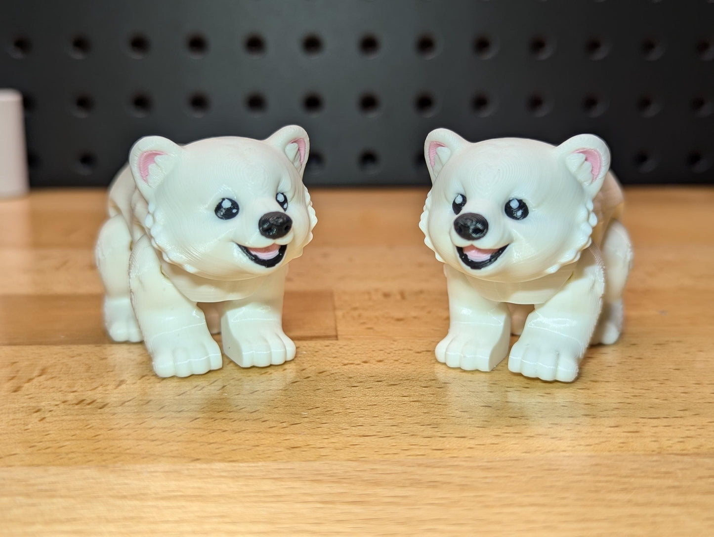 Articulating Baby Polar Bears, 3D Printed
