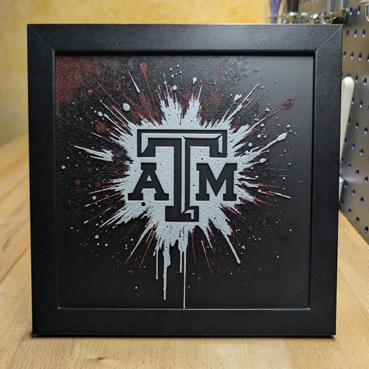 Texas A&M University 2.0 Desk/Wall Decor, Hueforge