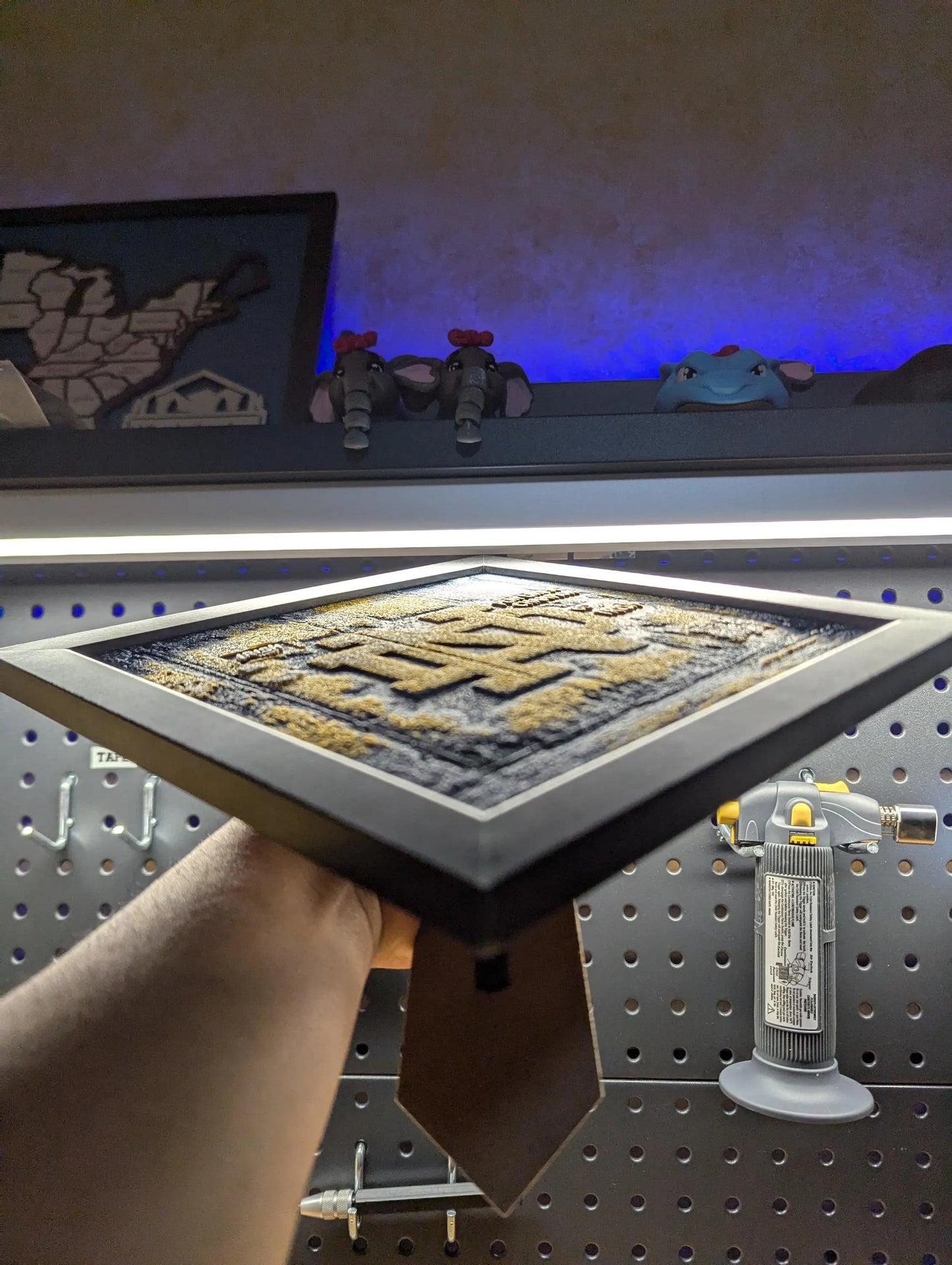 Notre Dame Graffiti Desk/Wall Decor, Hueforge