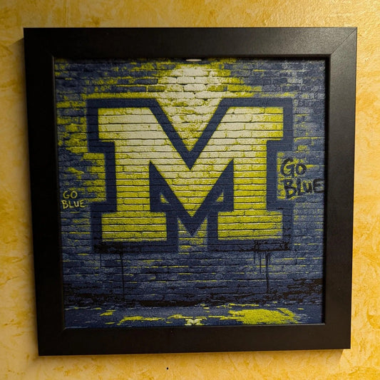 University of Michigan Street Light Desk/Wall Decor, Hueforge