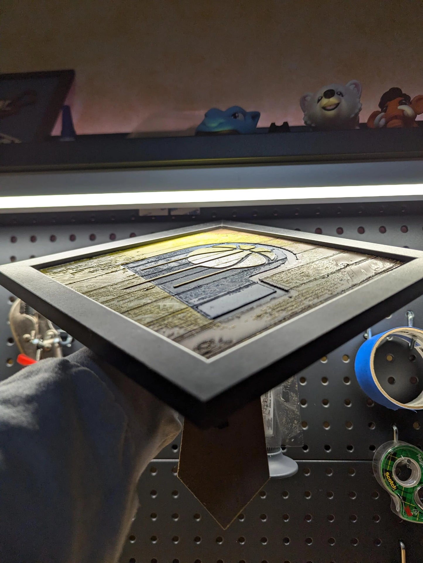 Indiana Pacers Desk/Wall Decor, Hueforge