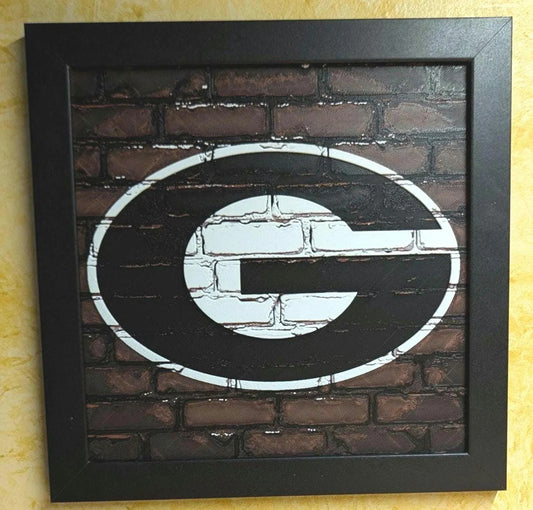 Georgia Bulldogs Desk/Wall Decor, Hueforge
