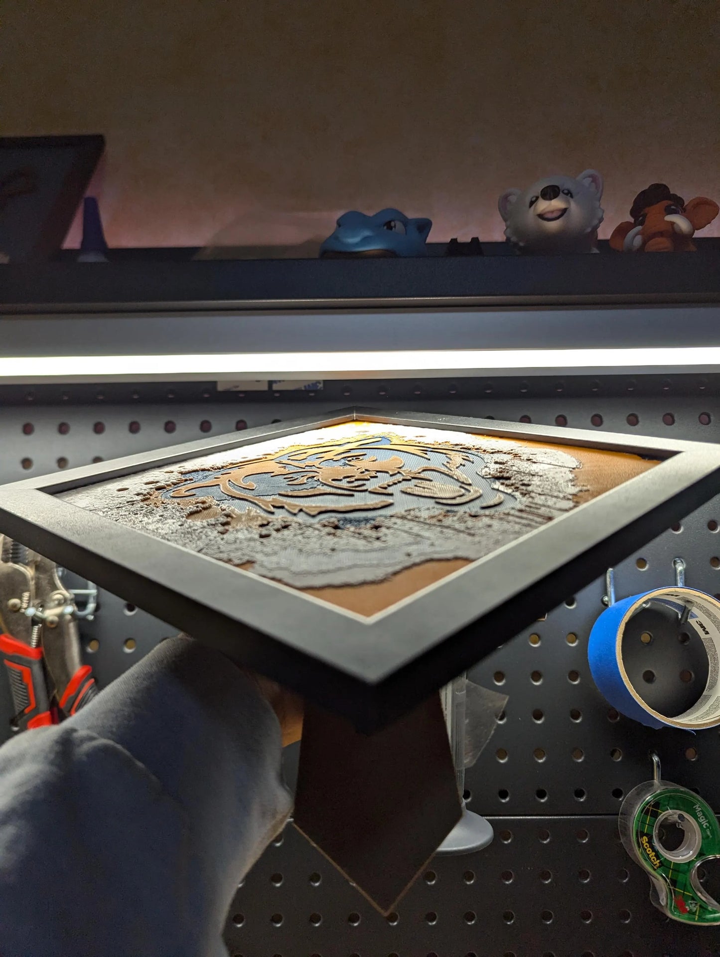 Chicago Bears Head 3.0 Desk/Wall Decor, Hueforge