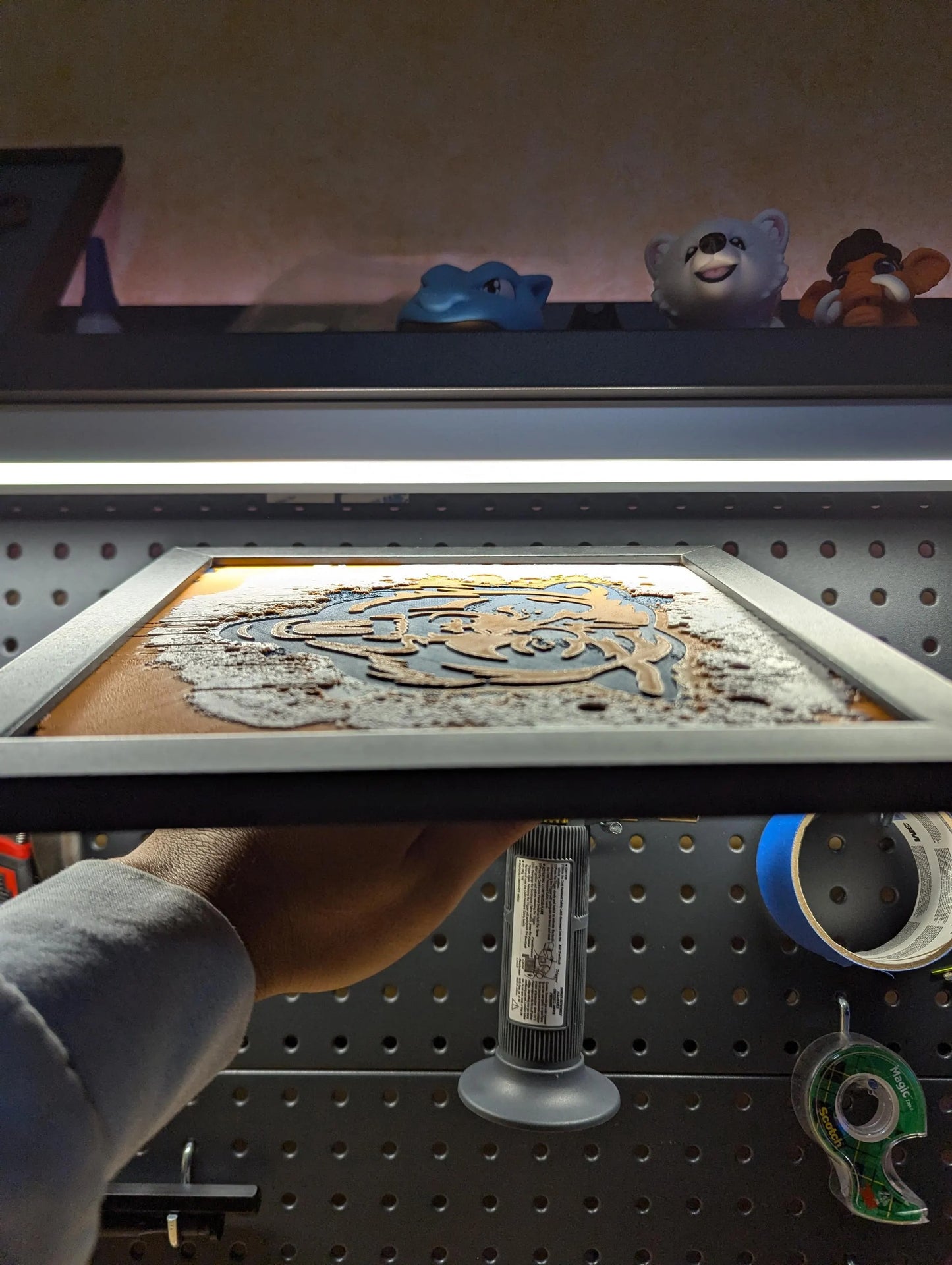 Chicago Bears Head 3.0 Desk/Wall Decor, Hueforge