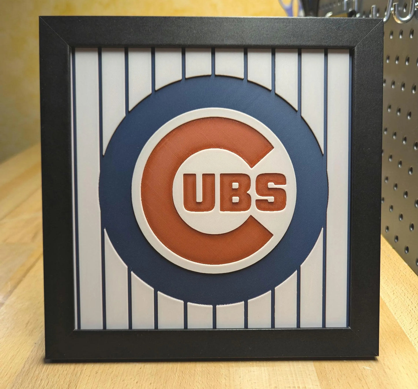 Chicago Cubs Desk/Wall Decor, Hueforge