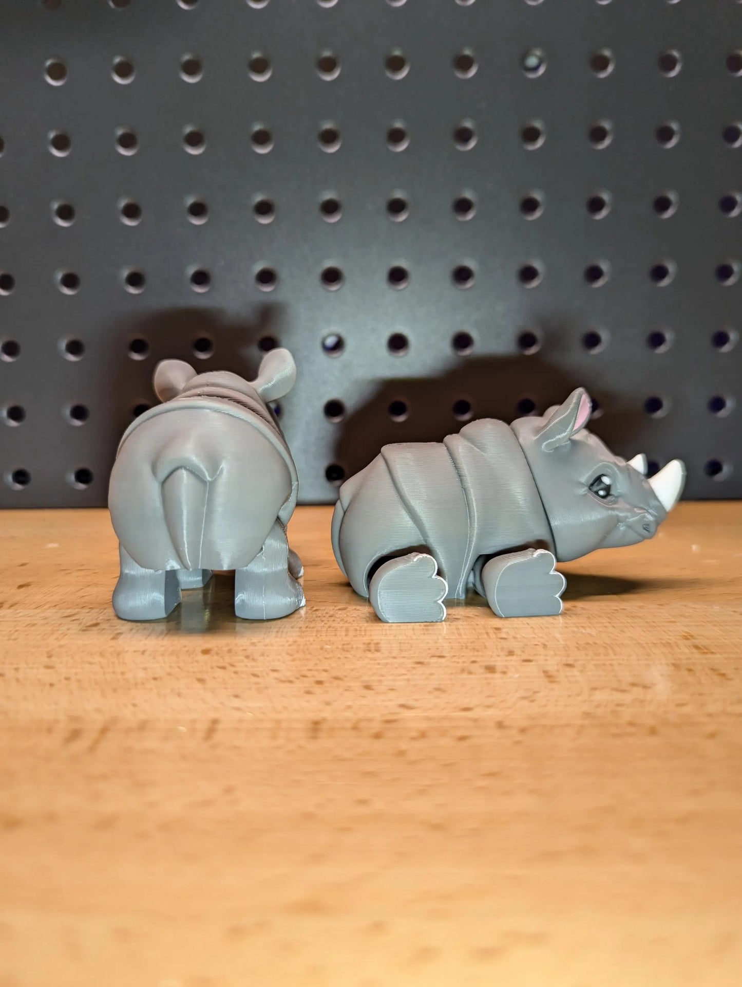 Articulating Baby Rhino, 3D Printed