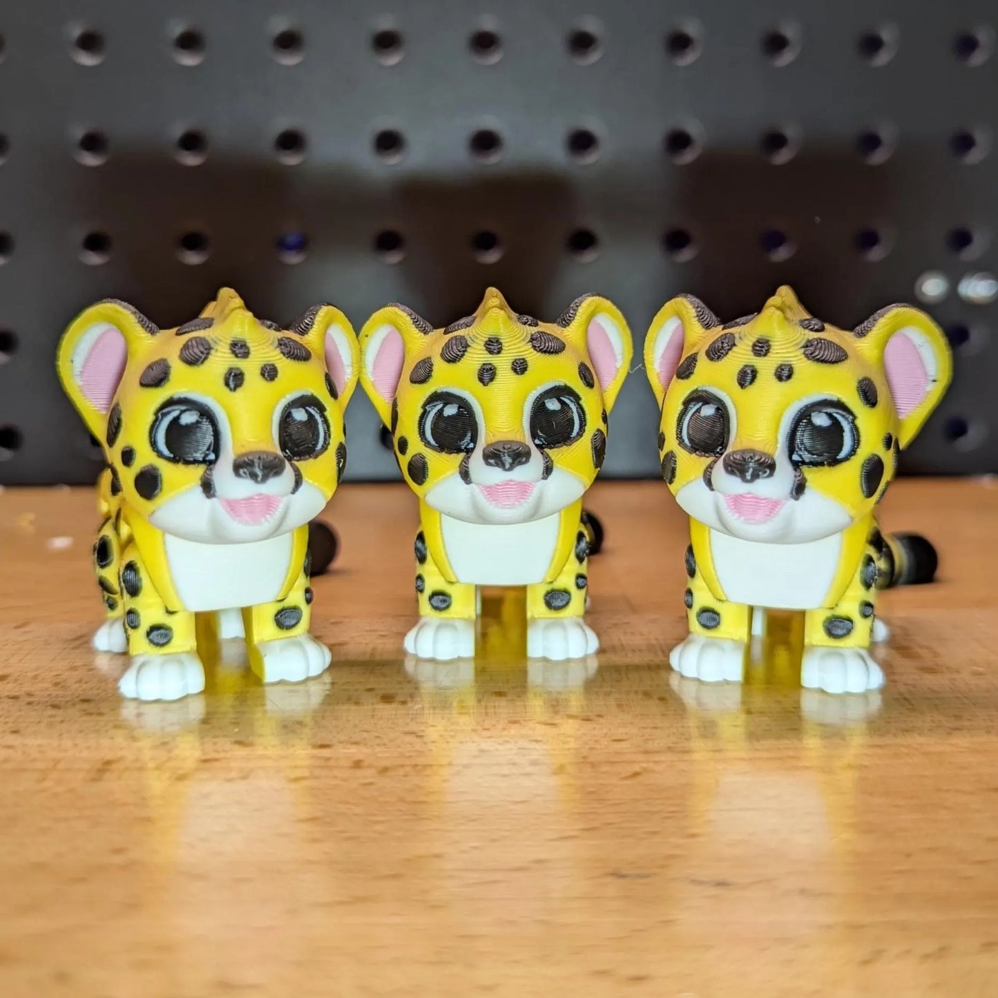 Articulating Leopard Cub, 3D Printed
