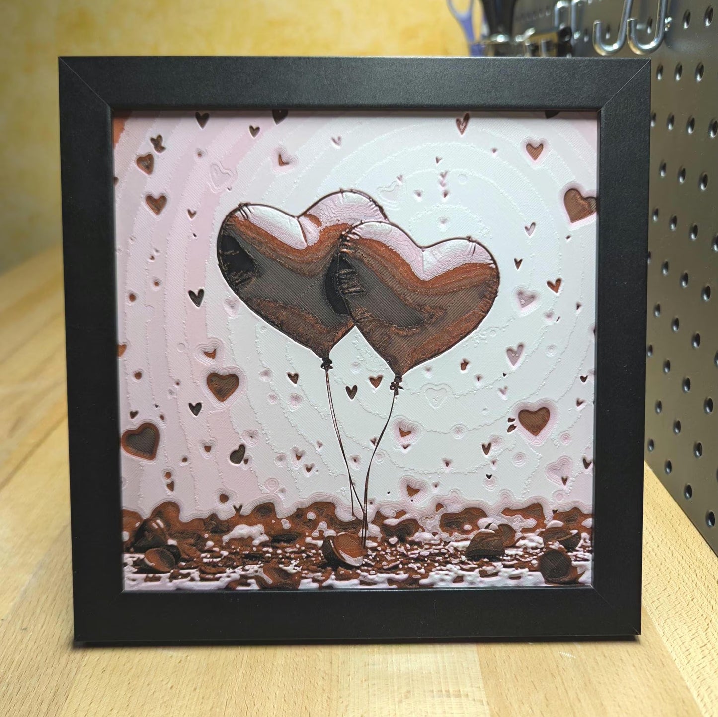 Love is in the Air Desk/Wall Decor, Hueforge