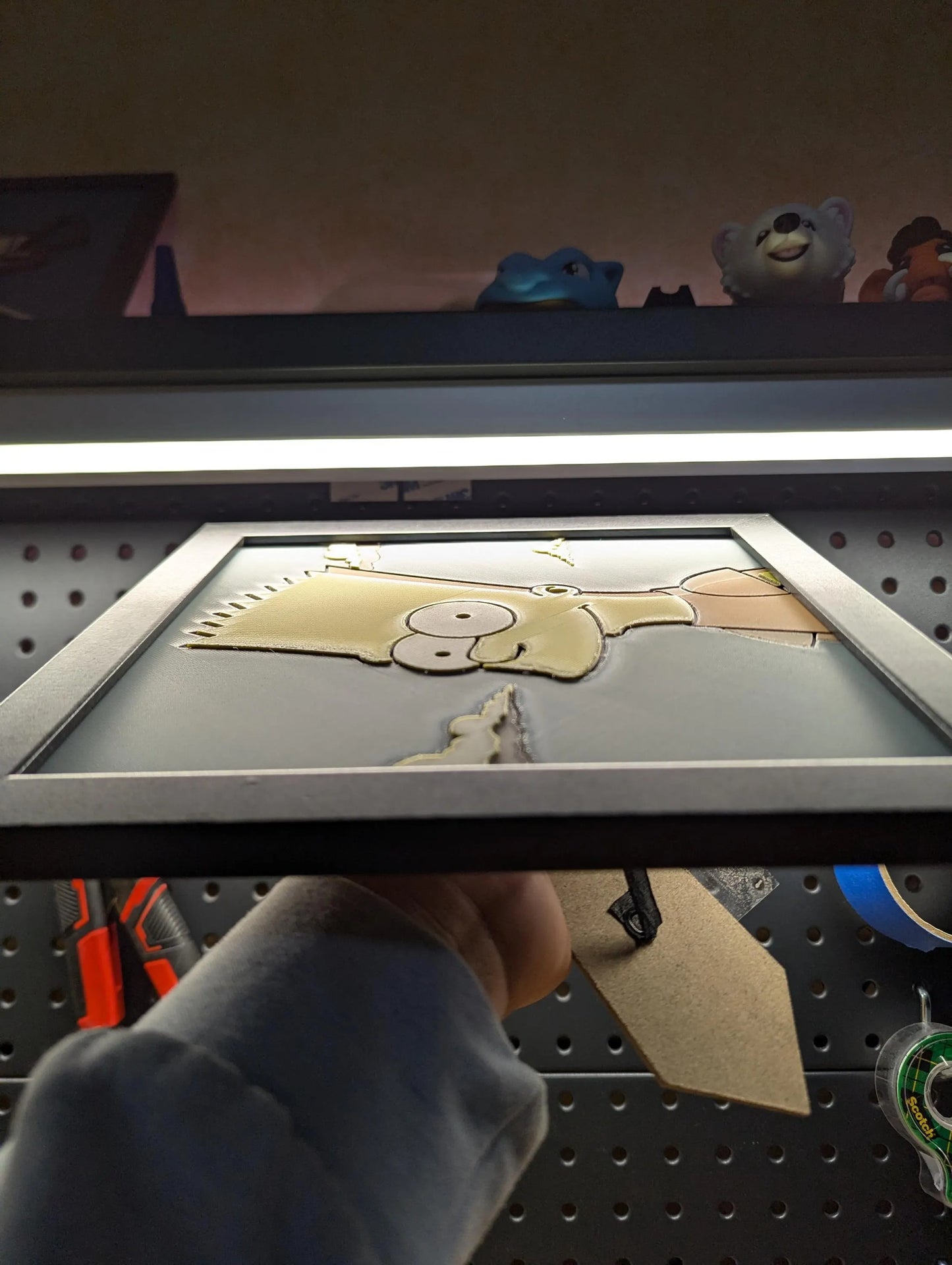 Bart Simpson Desk/Wall Decor, Hueforge