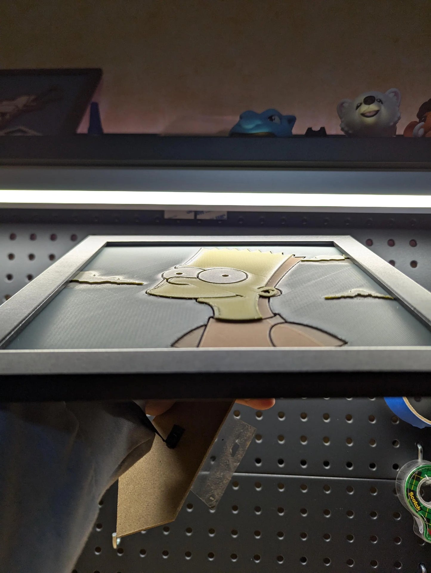 Bart Simpson Desk/Wall Decor, Hueforge