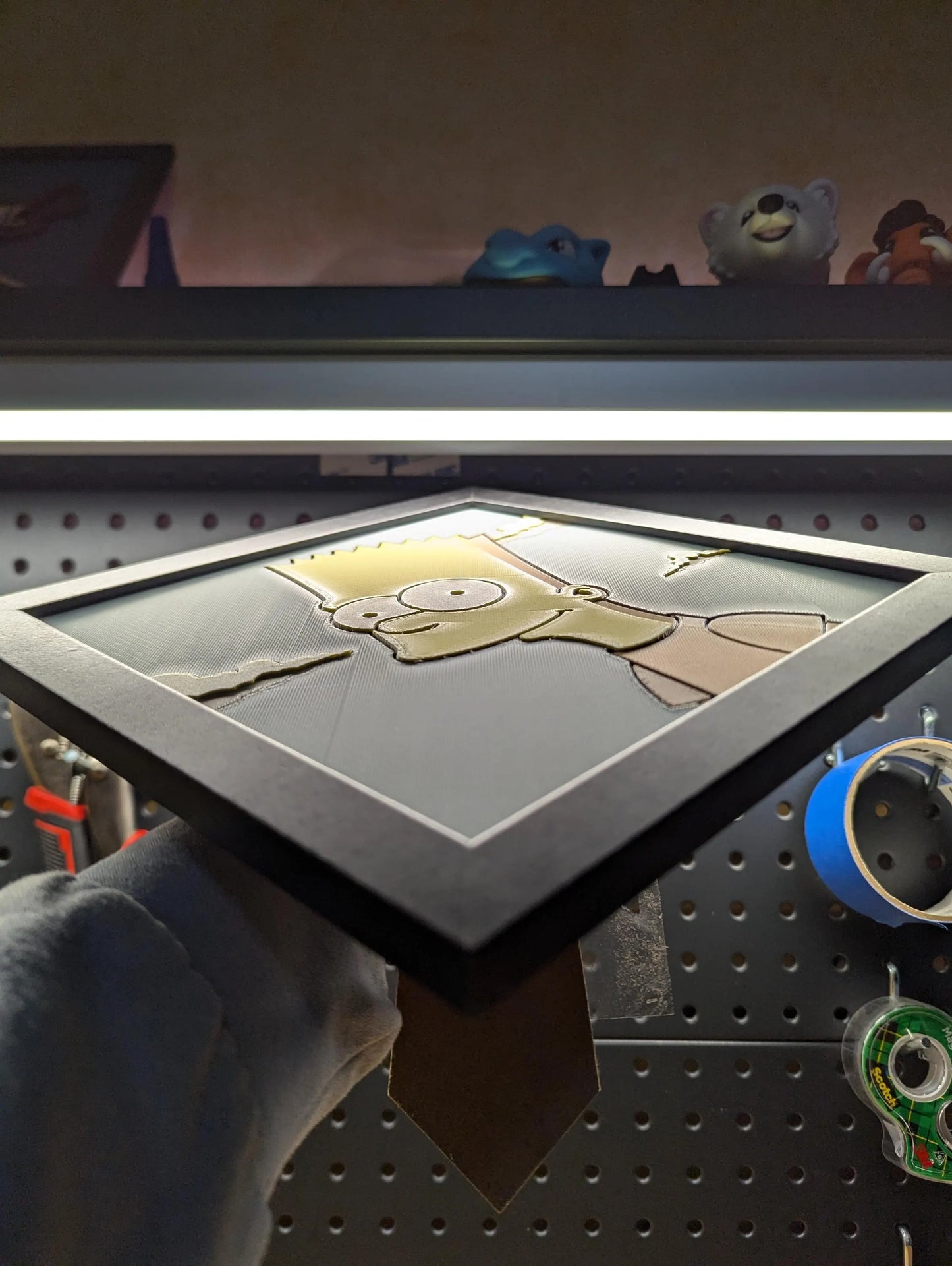 Bart Simpson Desk/Wall Decor, Hueforge