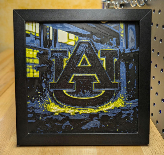 Auburn University Desk/Wall Decor, Hueforge