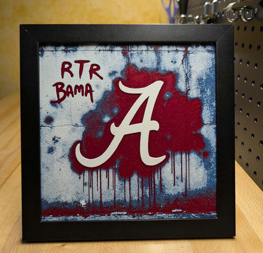 University of Alabama Desk/Wall Decor, Hueforge