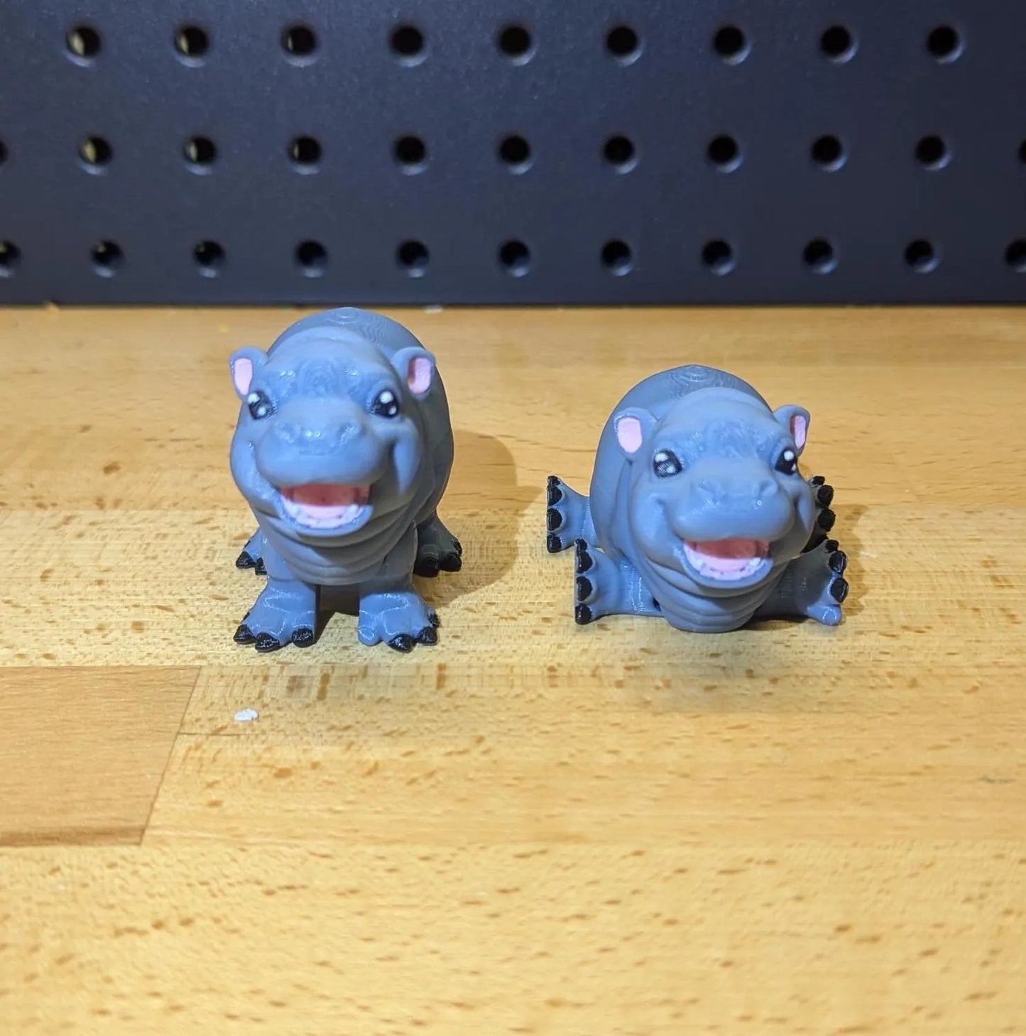 Articulating Baby Hippo, 3D Printed