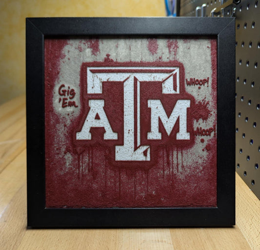 Texas A&M University 3.0 Desk/Wall Decor, Hueforge