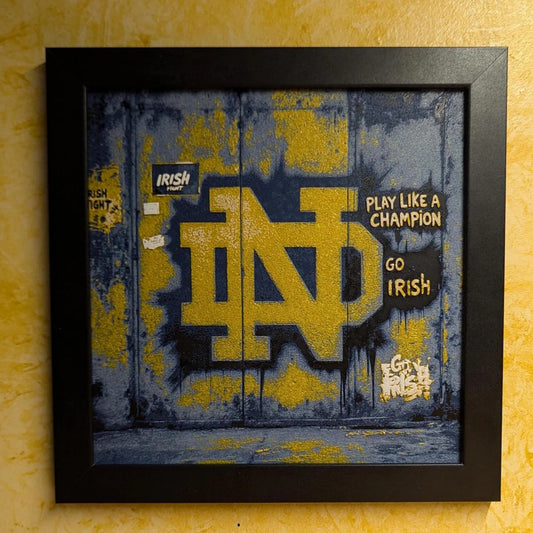 Notre Dame Graffiti Desk/Wall Decor, Hueforge
