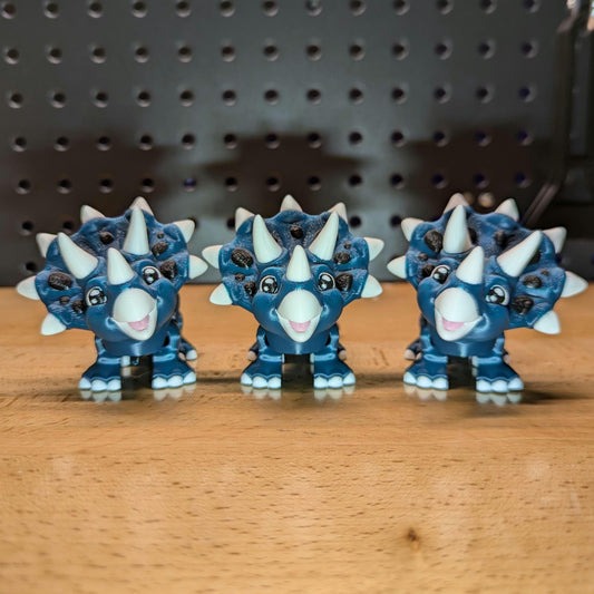 Articulating Triceratops, 3D Printed