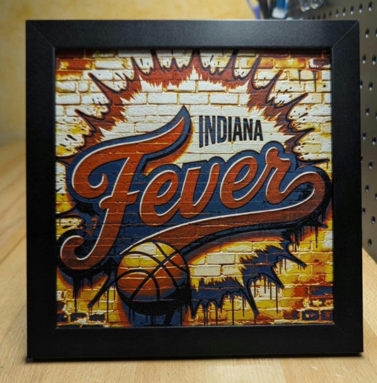 Indiana Fever Desk/Wall Decor, Hueforge