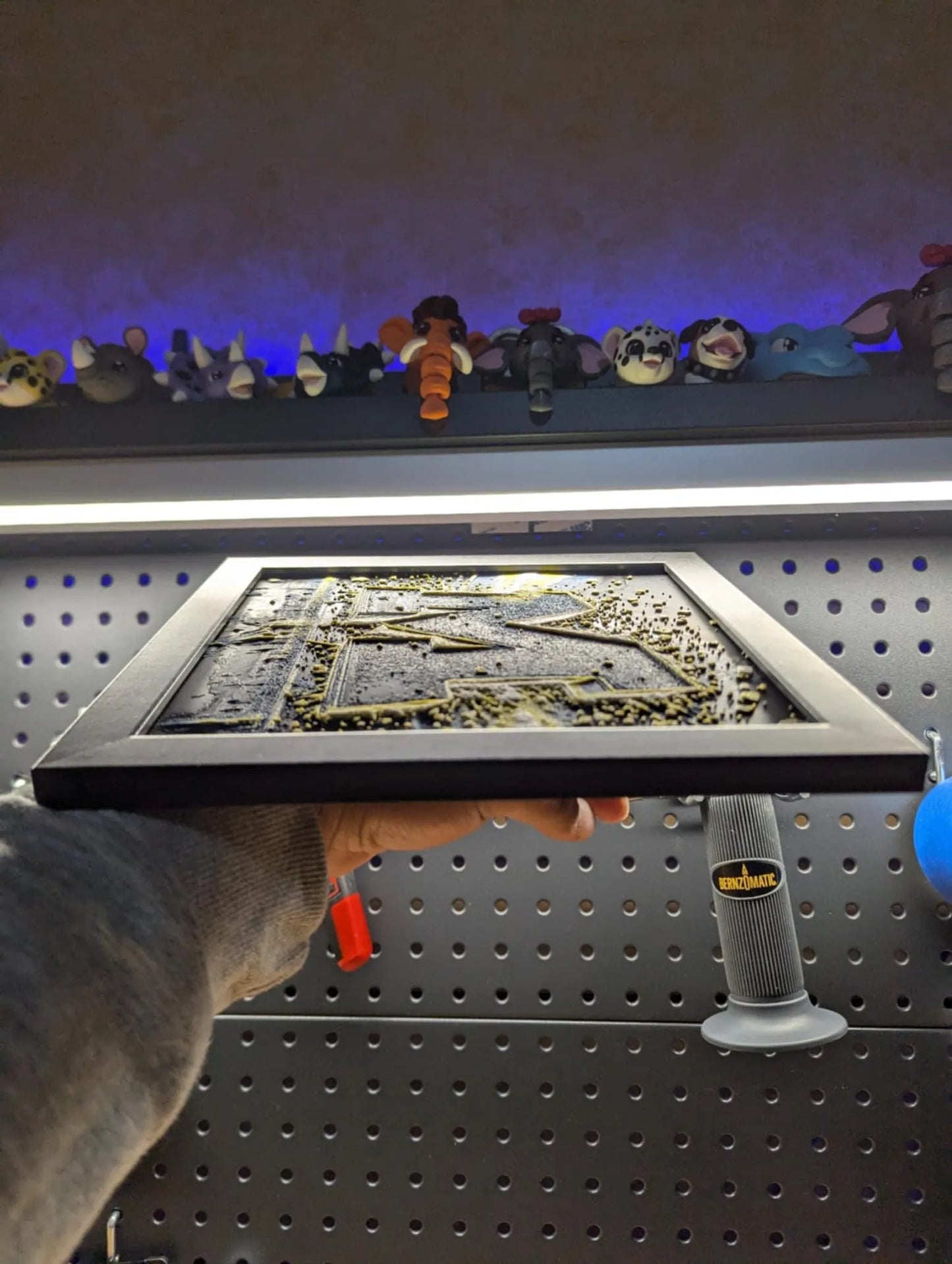 Michigan Logo Explosion Desk/Wall Decor, Hueforge