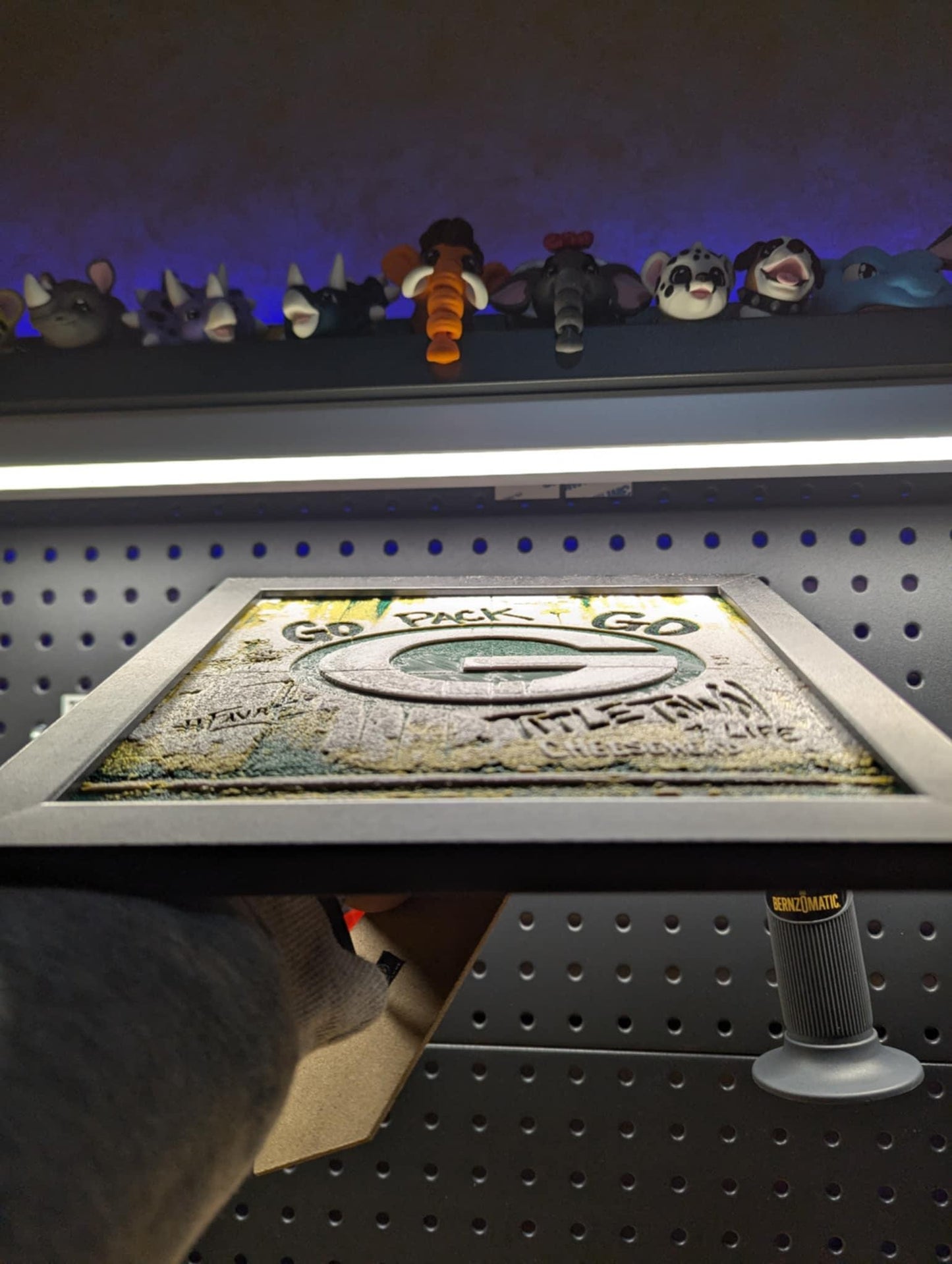 Green Bay Packer Graffiti Wall/Desk Decor, Hueforge