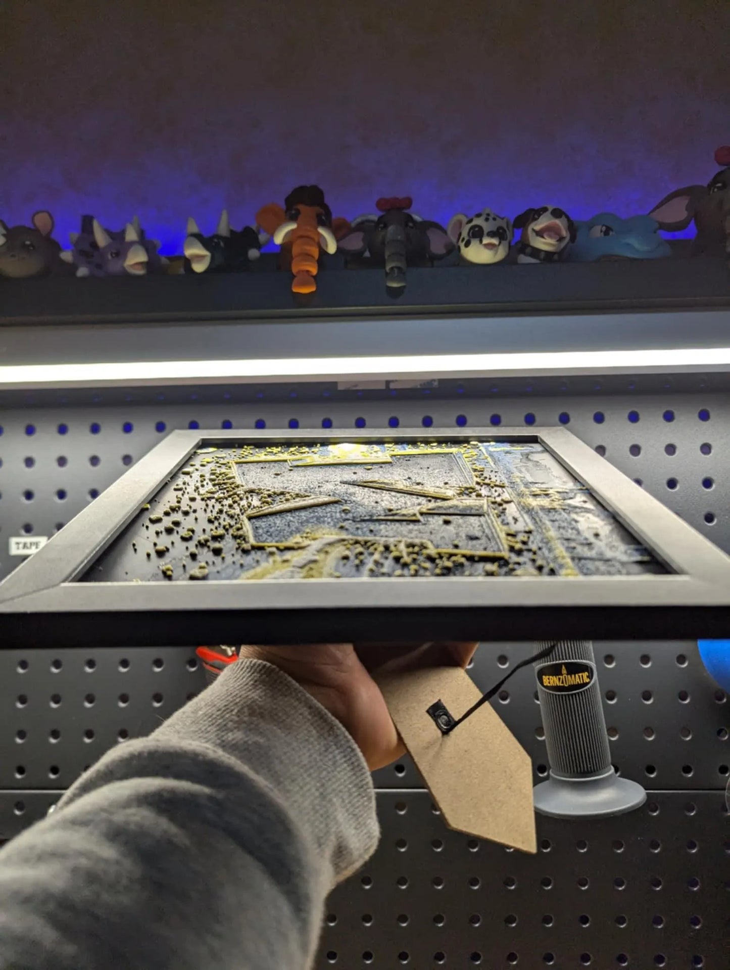 Michigan Logo Explosion Desk/Wall Decor, Hueforge